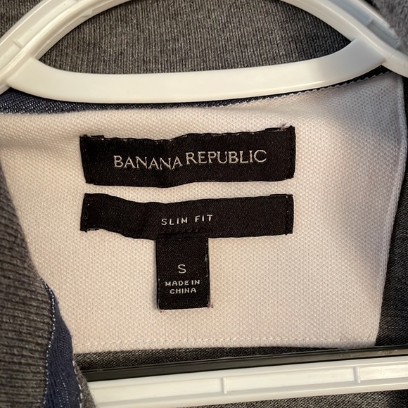 Banana Republic Polo Gray/Grey Size Small Slim - Picture 3 of 3